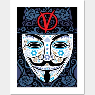 Vendetta Sugar Skull Posters and Art